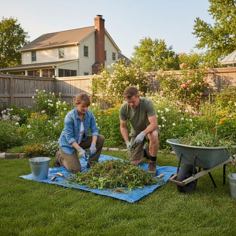 Garden Deweeding detail